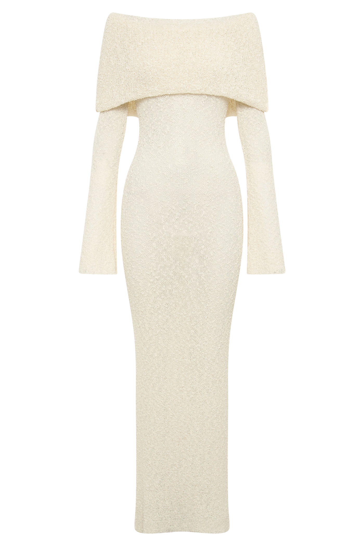 Isobel – Bouclé Off-Shoulder Dress